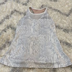 Lululemon snakeskin print tank -size 8